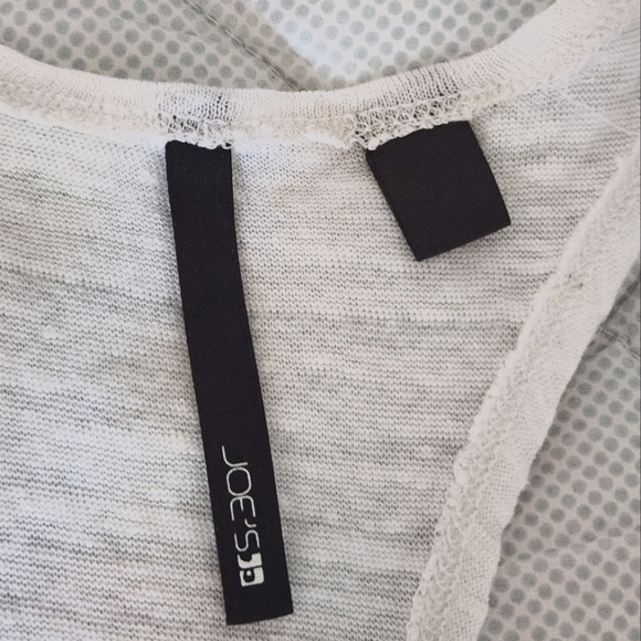 Joe's White 100% Linen T-back Tank Top, OS - Picture 7 of 7